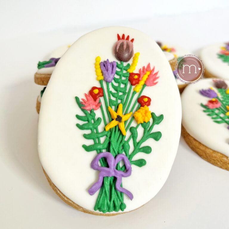 galletas personalizadas con flor
