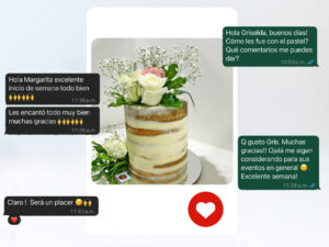 opinión nacked cake con flores