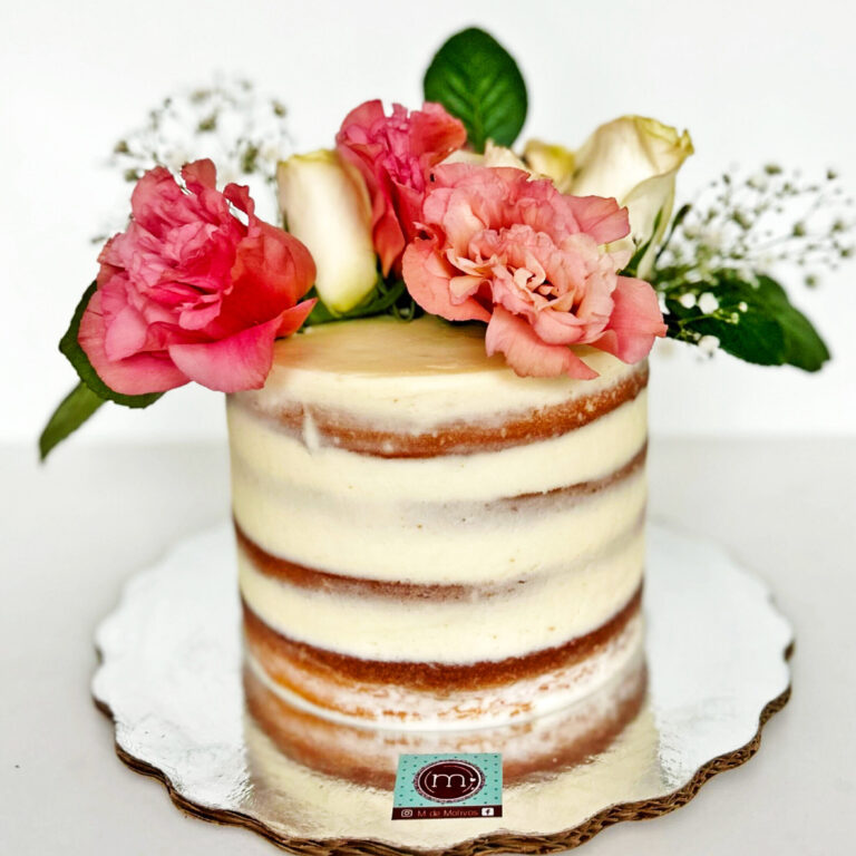 pastel e bodas - naked con flores