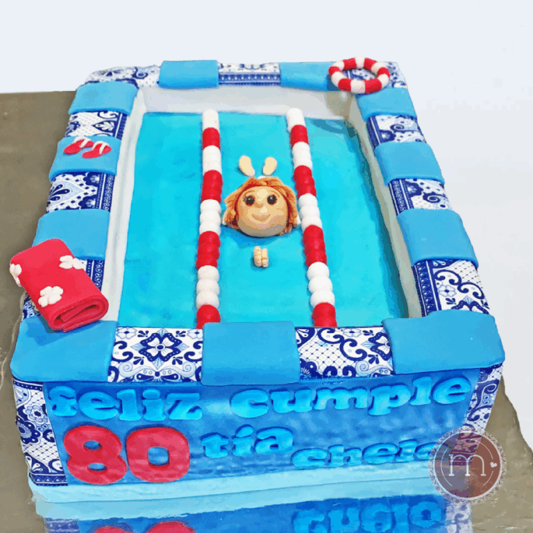 pasteles fondant azul