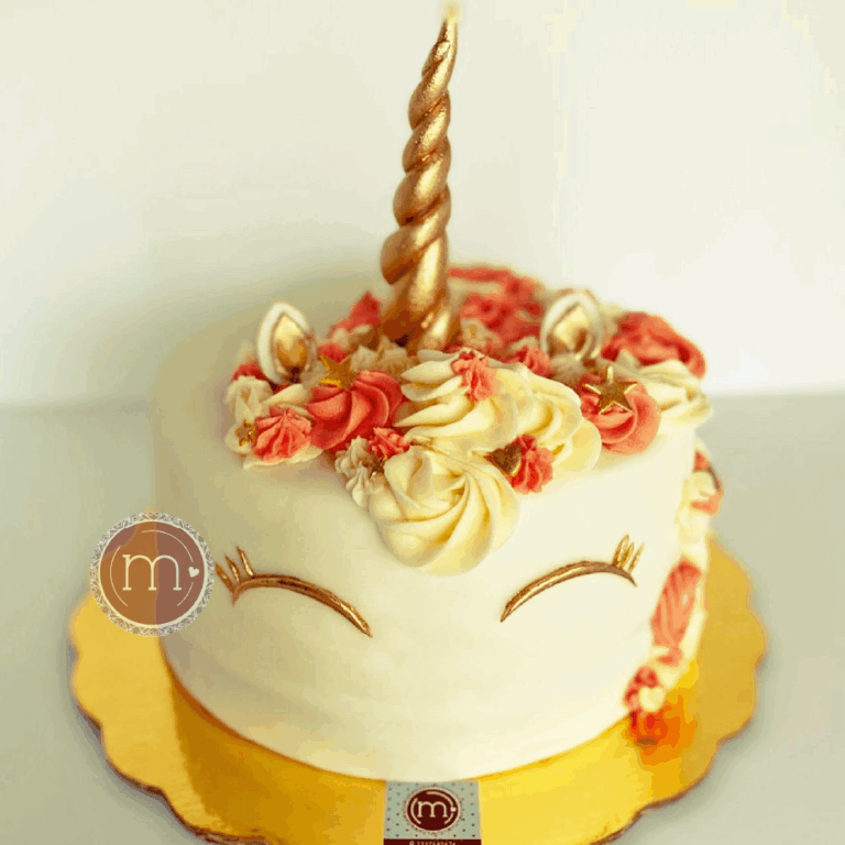 pasteles fondant unicornio rosa