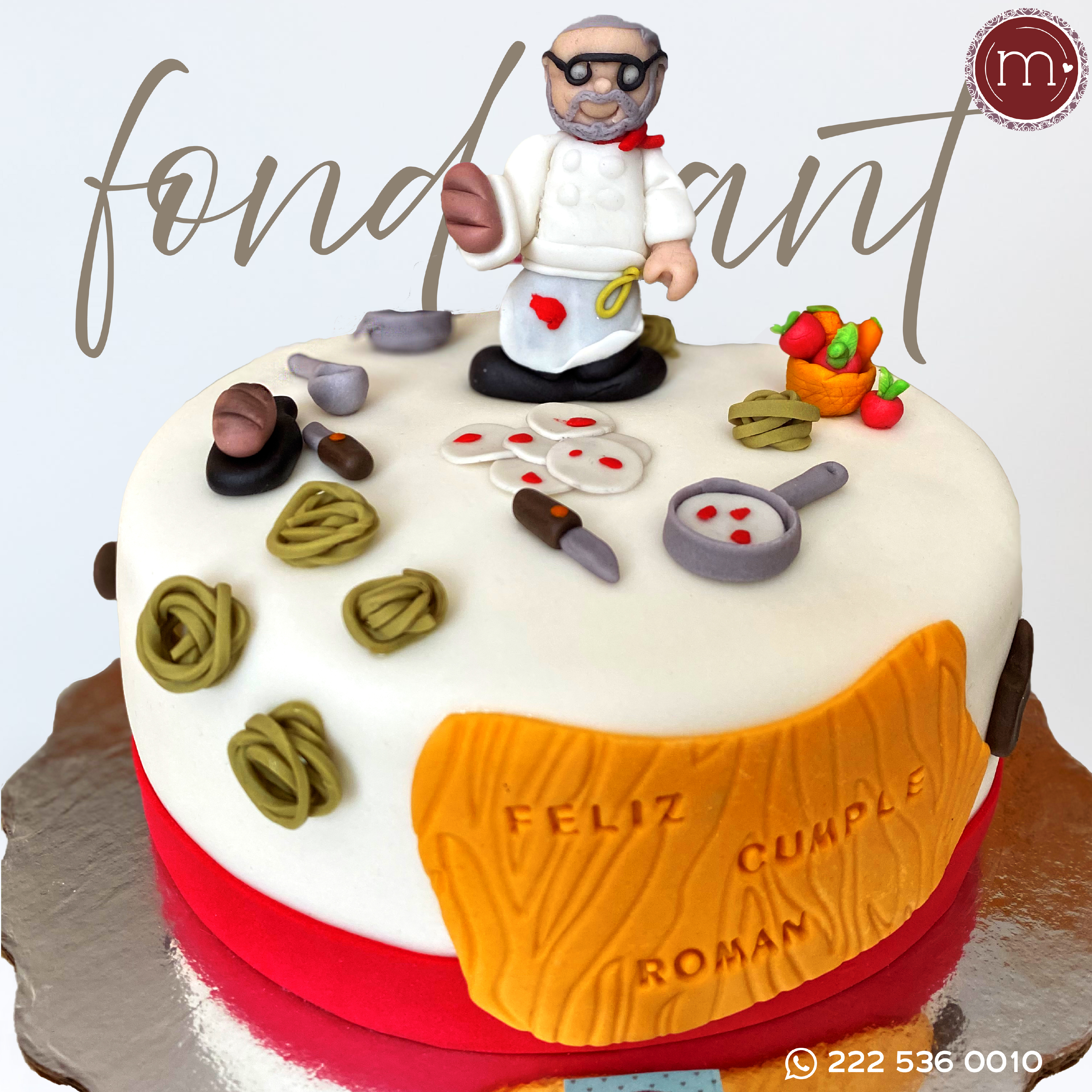 pasteles personalizados chef