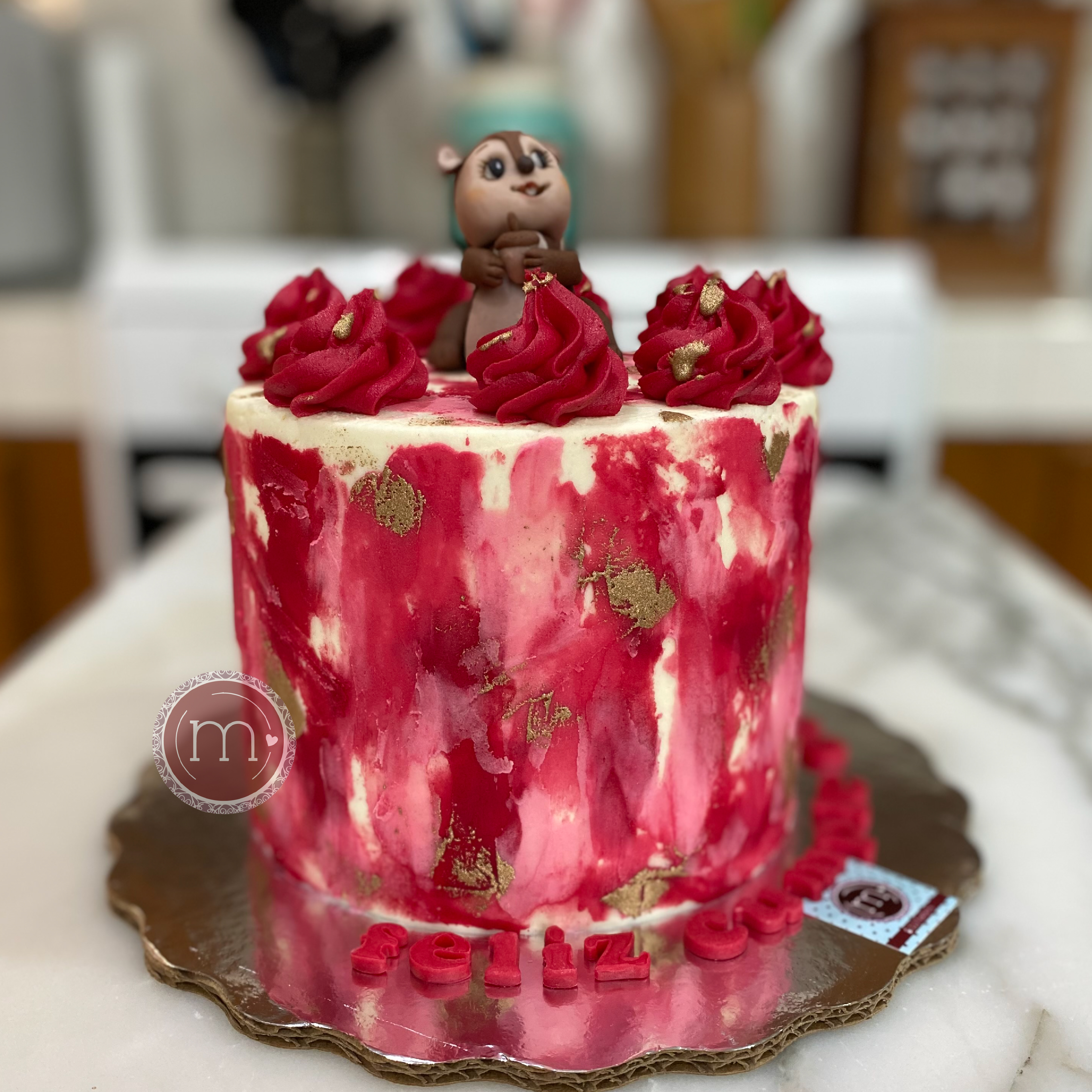 pasteles personalizados color rojo