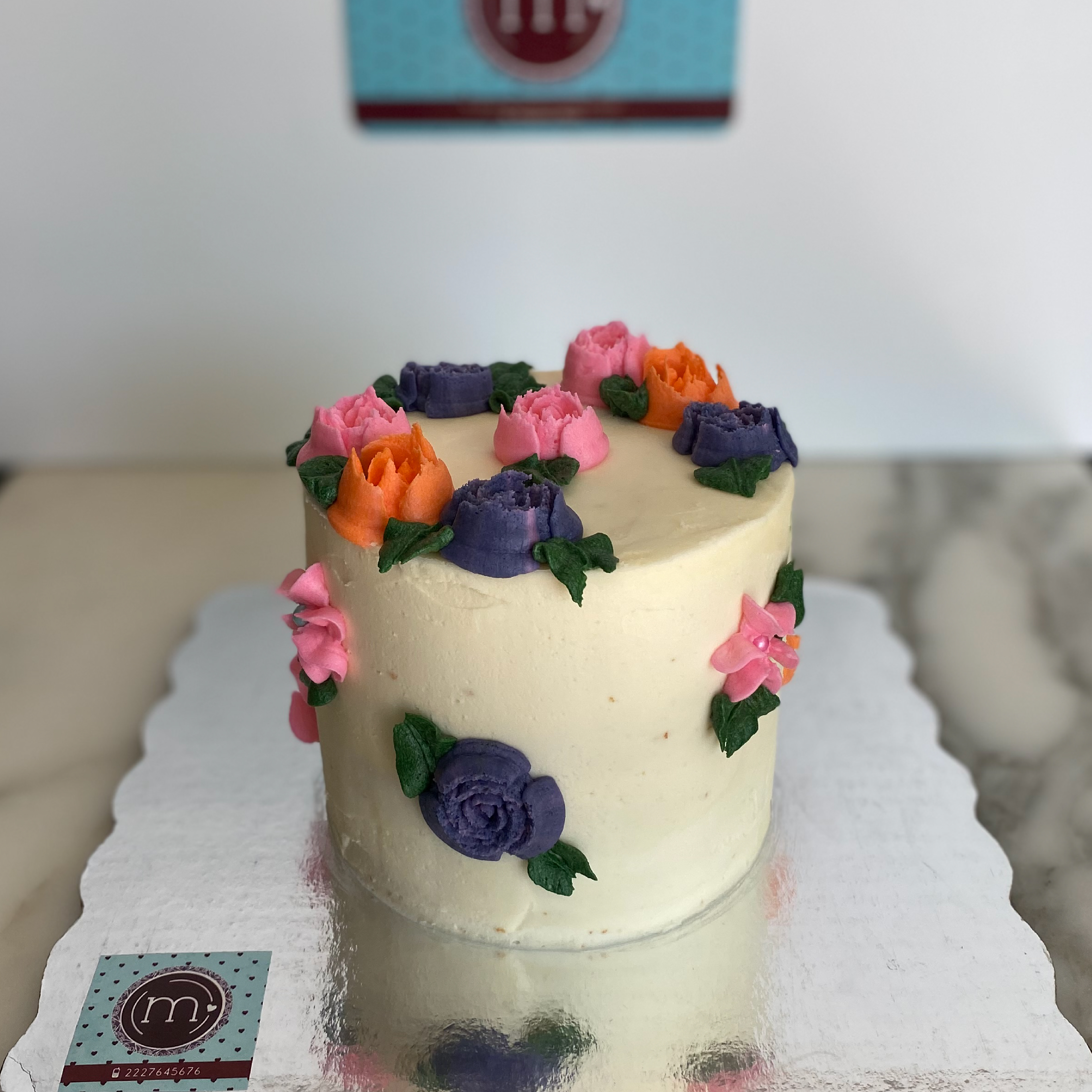 pasteles personalizados decorado con rosas
