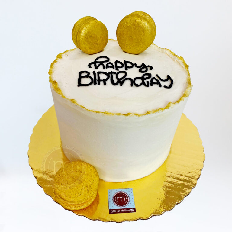 pasteles personalizados dorado