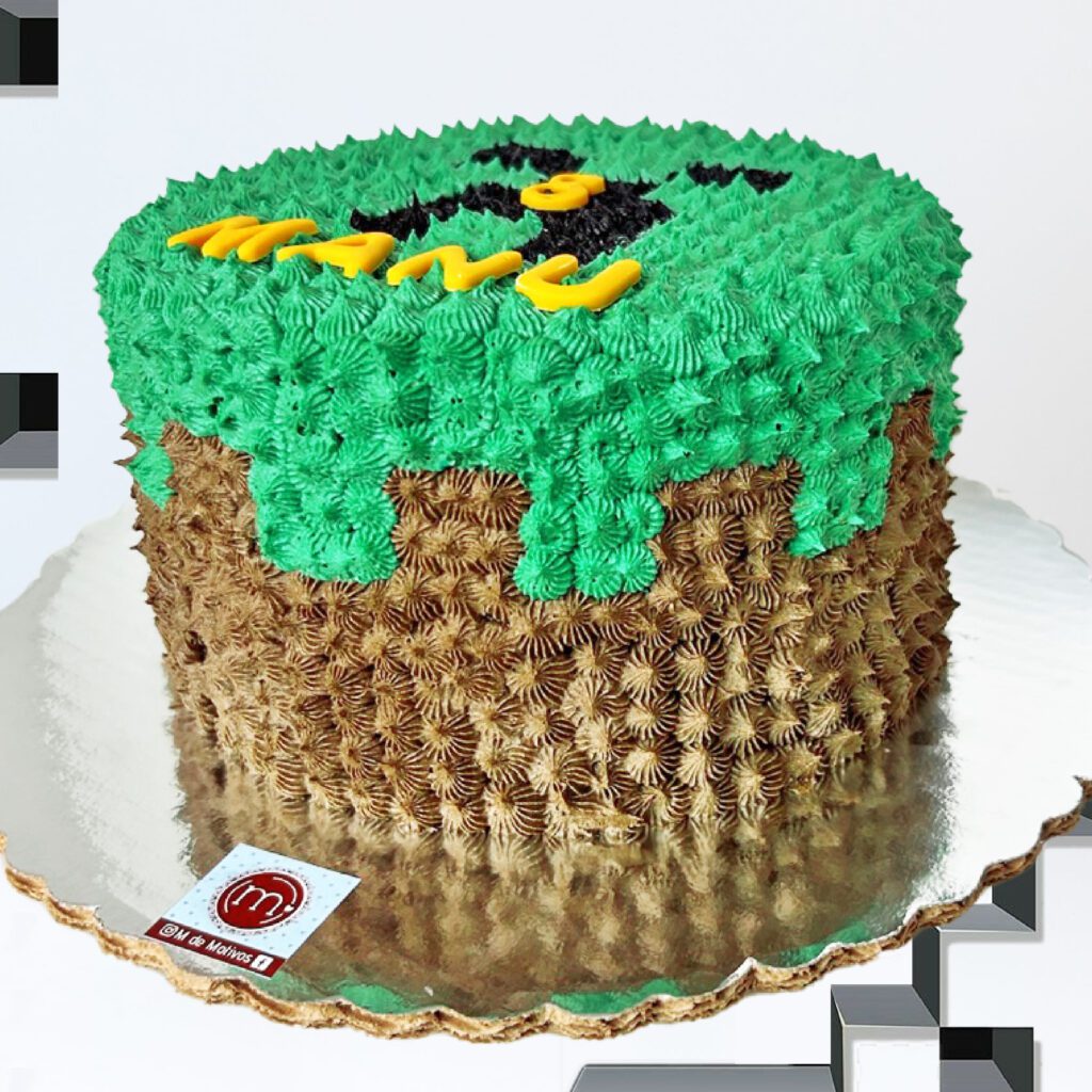 pasteles personalizados minecraft niño