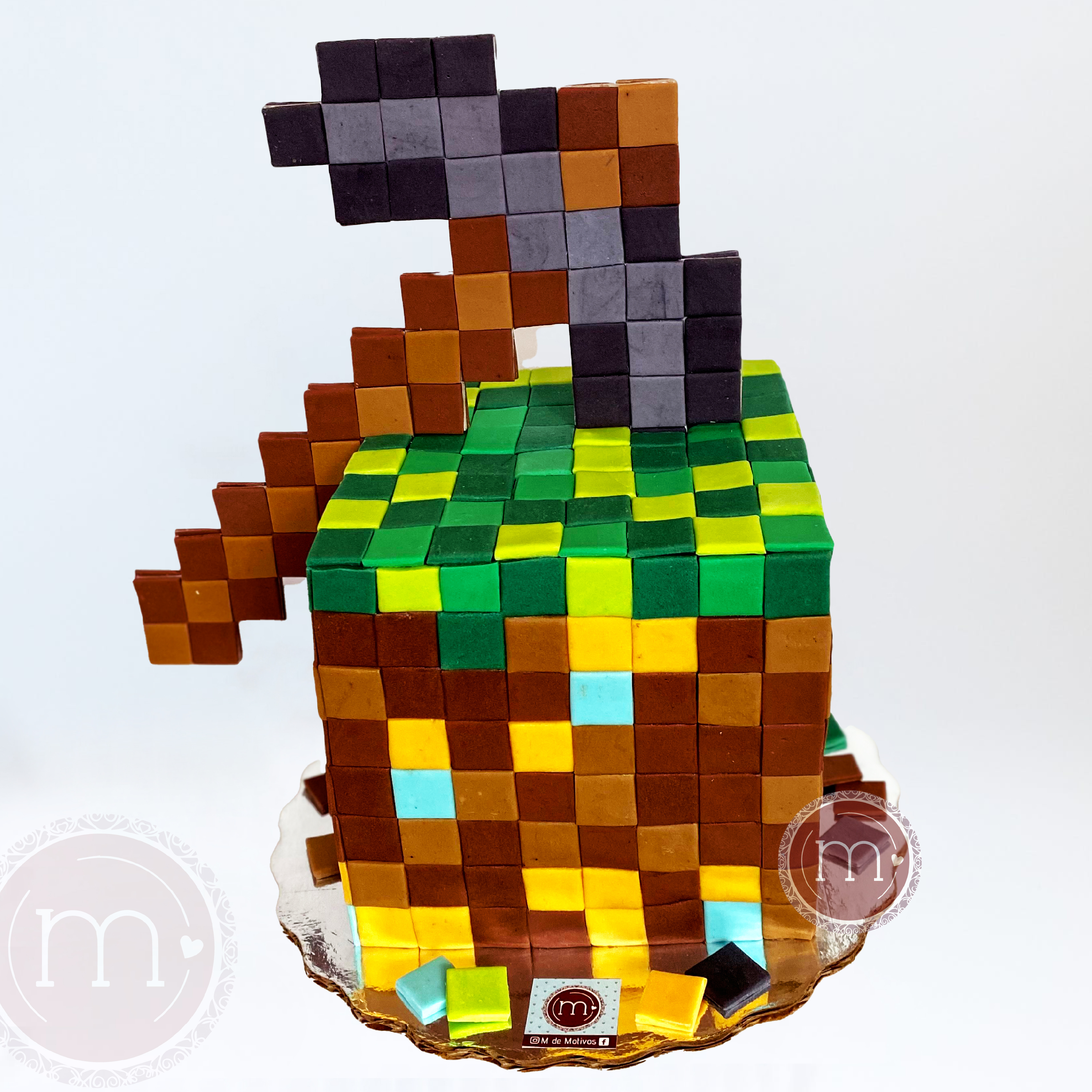 pasteles personalizados minecraft