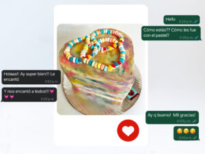 postres personalizados - pastel corazón