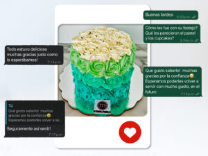 postres personalizados-pastel rosas verdes