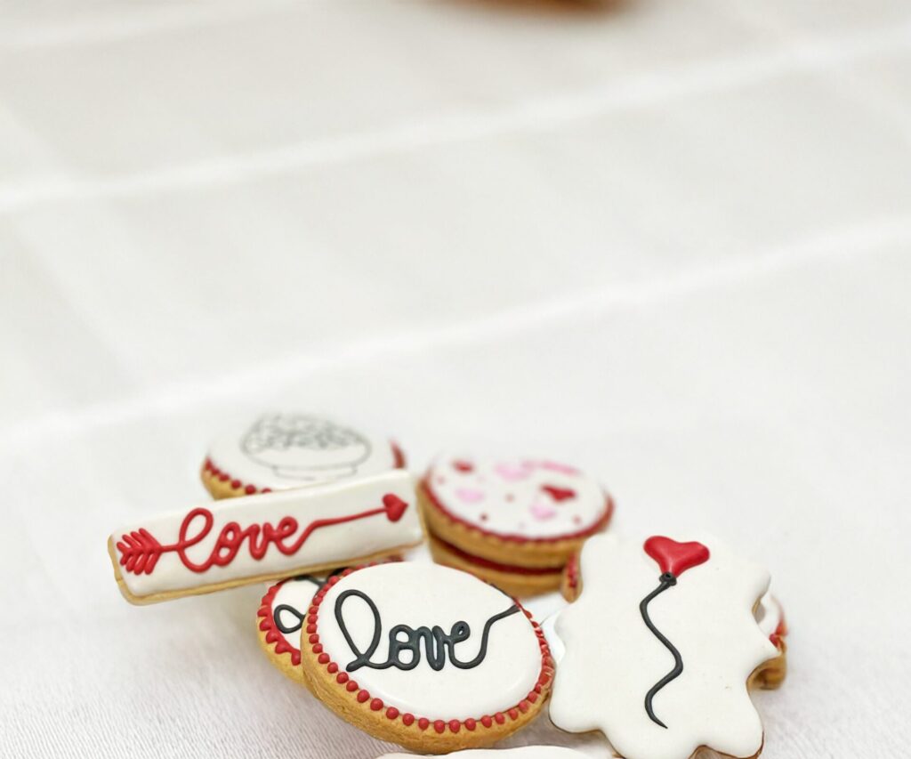 ideas para san valentin galletas blancas