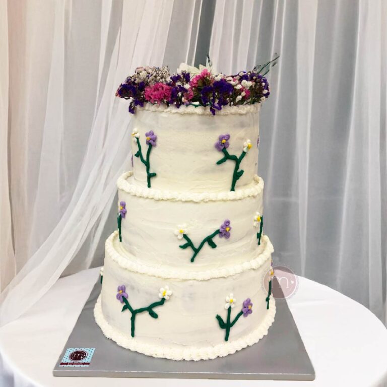 pastel con flores 1ok