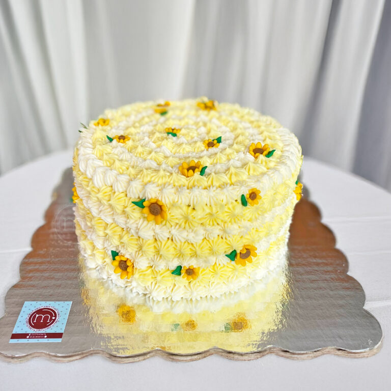 Pastel flores amarillas 2ok