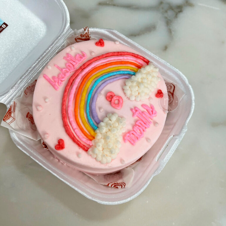 mini pastel rosa