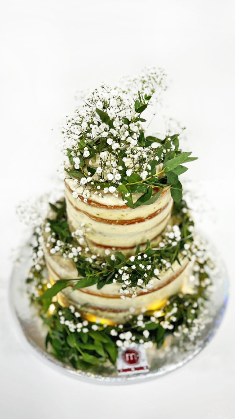 naked cake con luces