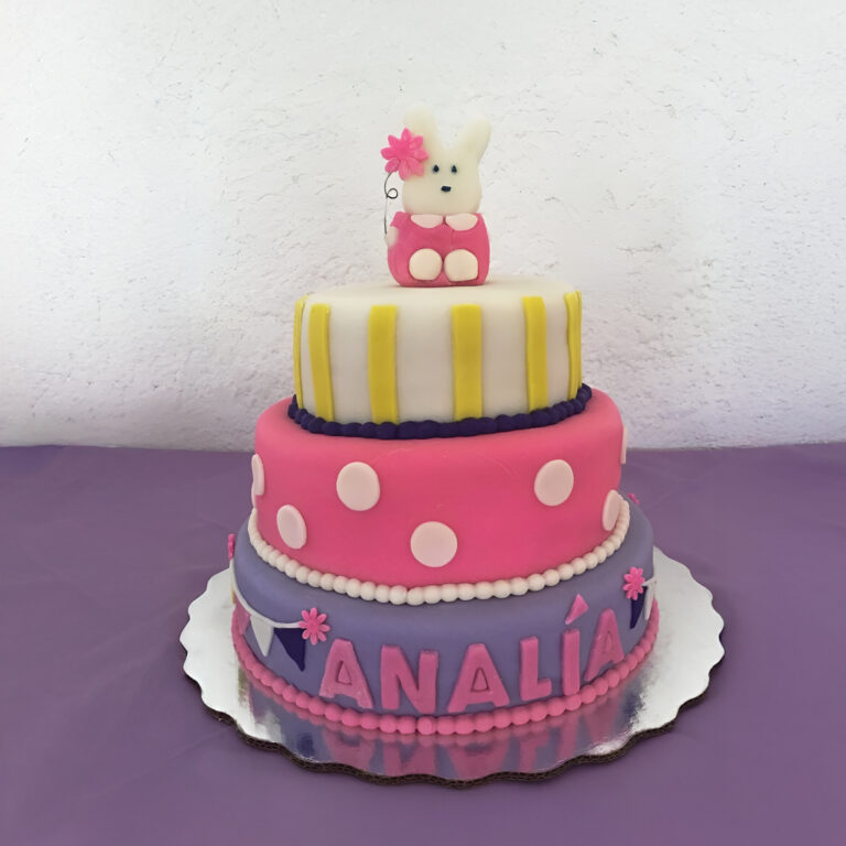 pastel fondant de 3 años